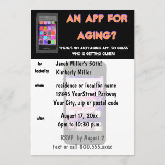 Lustig über dem Hügel-Geburtstags-Party Einladung