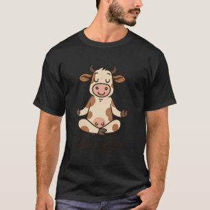 Lustig Utterlich Zen Lustige Kuh Yoga Meditation P T-Shirt