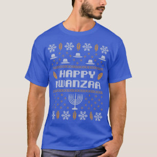 Lustig Verwirrt Feiertag Frohes Kwanzaa Hässlicher T-Shirt