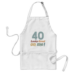 Lustig Vintage 40. Geburtstag Schürze