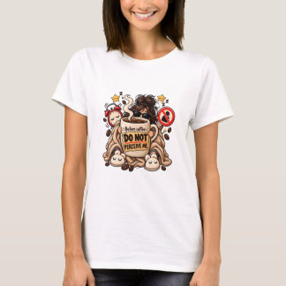 Lustig Vor Kaffee Nicht Ansprechen T-Shirt