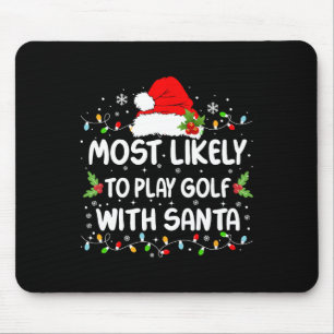 Lustig Wahrscheinlich wird mit Santa Christma Golf Mousepad