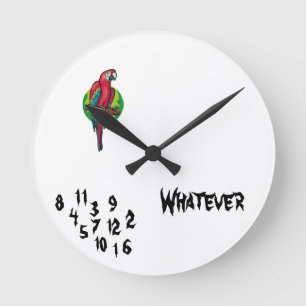 LUSTIG!! WALLCLOCK RUNDE WANDUHR
