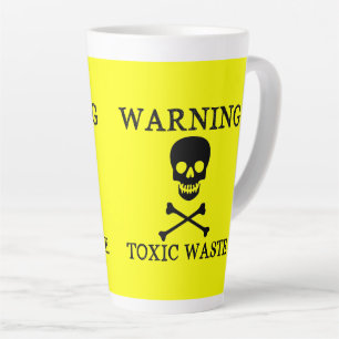 Lustig ★ WARNUNG Giftmüll ★ Öko Gelb Milchtasse