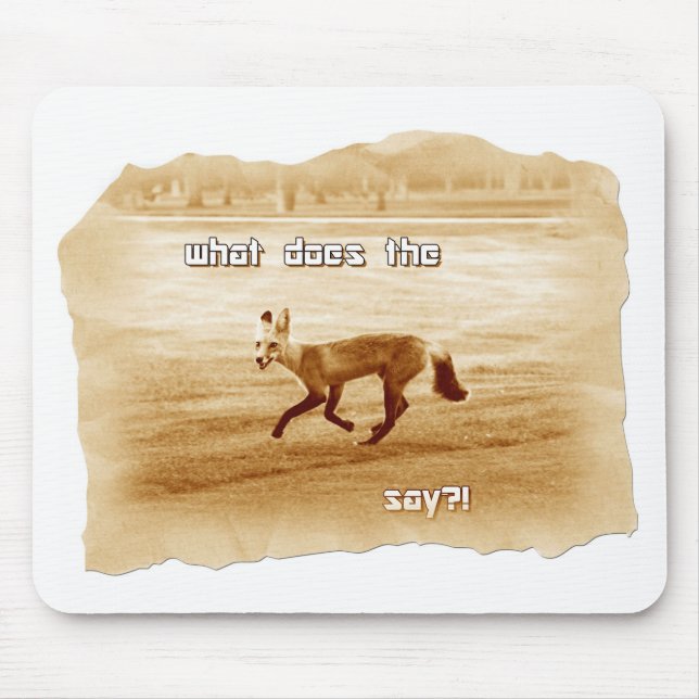 lustig, was der Fuchs sagt Mousepad (Vorne)