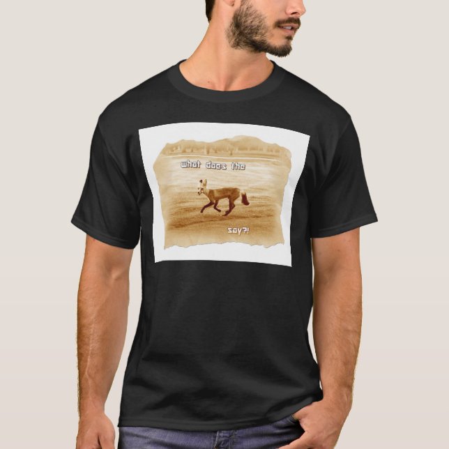 lustig, was der Fuchs sagt T-Shirt (Vorderseite)