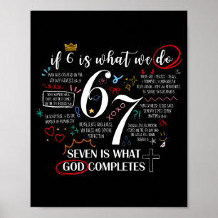 Lustig, was Gott vollendet 6 7 Meme Jesus Christli Poster