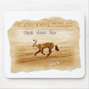 lustig was sagt der Fuchs Mousepad