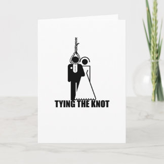 Lustig, wedding Entwurf "binden des Knotens" Karte