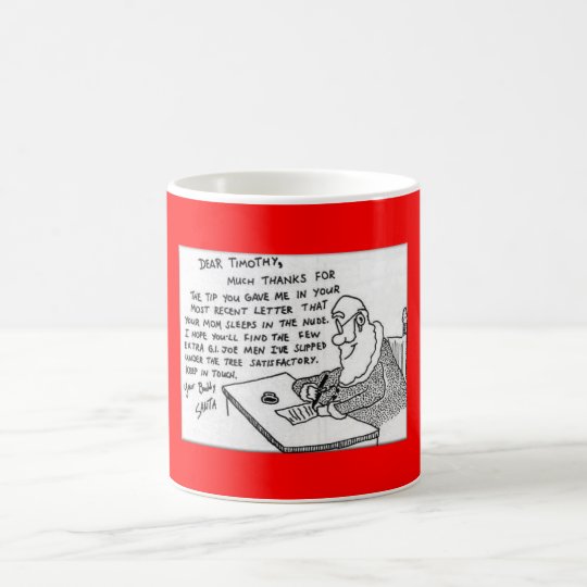 Lustig-Weihnachtenbuchstabe Kaffeetasse