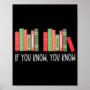 Lustig wenn man weiß, man kennt 6 7 Bücher lesen F Poster