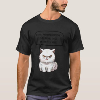 lustig Wenn mein Mund es nicht sagt Sarkastisches T-Shirt