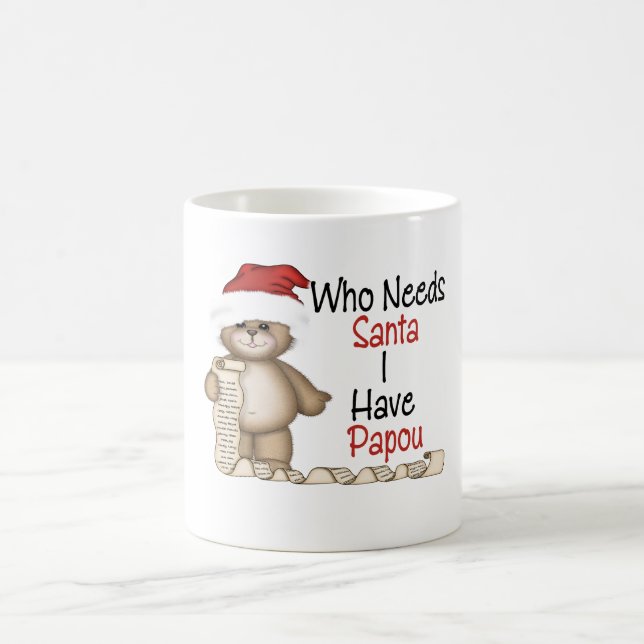 Lustig, wer Sankt Papou benötigt Kaffeetasse (Mittel)