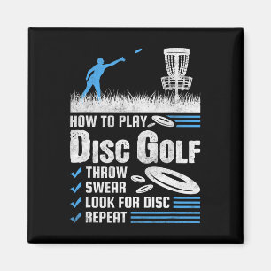 Lustig, wie man Disc Golf spielt  Magnet