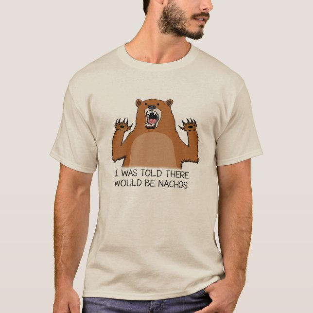 Lustig wurde ich erklärt, dass es Nachos-Bären T-Shirt (Vorderseite)