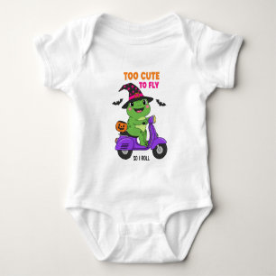 Lustig Zu süß zum Fliegen - Halloween  Baby Strampler