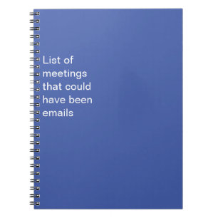 Lustig Zu viele Meetings Notizblock