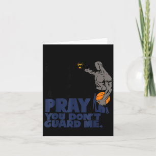 Lustig Zum Basketball Gehen Kirche Beten Nicht Karte