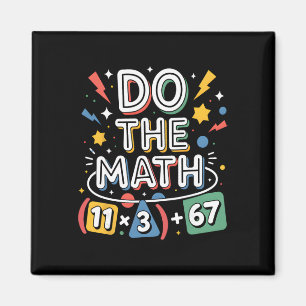 Lustige 100-Tage-Schul-Math-Gleichung Rechne die M Magnet