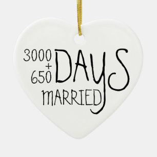 Lustige 10 Jahre verheiratet Keramik Ornament