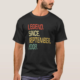 Lustige 14 Jahre alte Vintage-Legende seit Septemb T-Shirt