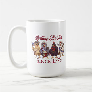 Lustige 4.-Juli-Hühner, die seit 1773 Tee verschüt Kaffeetasse