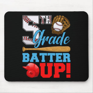 Lustige 5. Klasse Batter Up Baseball Erster Schult Mousepad