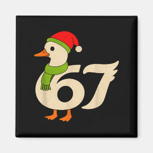 Lustige 67 Gans Weihnachten 6 7 Meme Ente Santa Hu Magnet