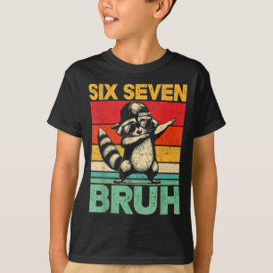 Lustige 67 Meme Jungen Kinder 6 7 Dabbing Sechs Si T-Shirt