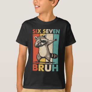 Lustige 67 Meme Jungen Kinder 6 7 Dabbing Six Seve T-Shirt