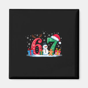 Lustige 67 Weihnachten 6 7 Sechs Sieben Meme 6 7 P Magnet