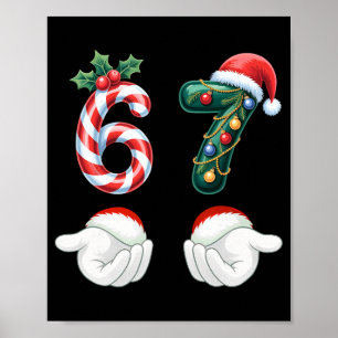 Lustige 67 Weihnachts-Pyjamas Sechs Sieben Meme 6 Poster