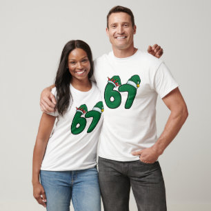 Lustige 6 7 Elfen Hut Weihnachten T-Shirt