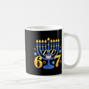 Lustige 6-7 Sechs Sieben Menora Meme Hanukkah Feie Kaffeetasse