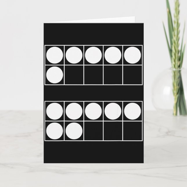 Lustige 6 7 Zahl Lehrer Schüler Sechs Sieben Meme  Karte (Vorderseite)