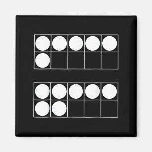 Lustige 6 7 Zahl Mathe Lehrer Schüler Sechs Sieben Magnet