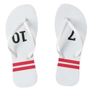 Lustige 7-10 Split Bowling Pins   Bowling Schuhe Flip Flops