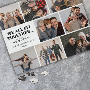 Lustige 8-Foto-Collage Individuelles Familienerbst