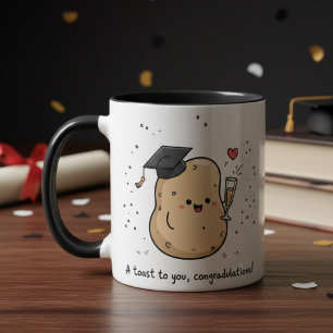 Lustige Abschlussfeier Kawaii Toast Universitätsab Tasse