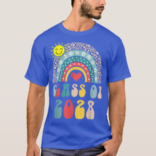 Lustige Abschlussklasse 2028 Hübsche Regenbogen-Ab T-Shirt