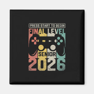 Lustige Abschlussklasse von 2026 Gamer Senior 2026 Magnet