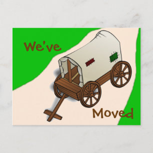 Lustige Adressenänderung Postkarte