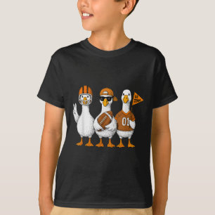 Lustige alberne Gans Ente Fußball Herbst Fußballsp T-Shirt
