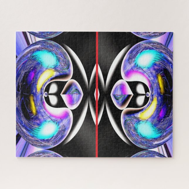 Lustige Alien-Katzen-Kunst (Horizontal)