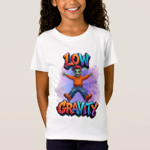 Lustige Alien-Weltraum-Humor-Design mit geringer S T-Shirt