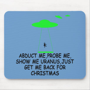 Lustige alienabduktion mousepad