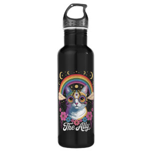 Lustige Ally Ca Pride Sonnenbrille Gay Pride LGBTQ Edelstahlflasche