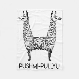 Lustige Alpaka Lama Art, Pushmi-Pullyu Yoga Fleecedecke