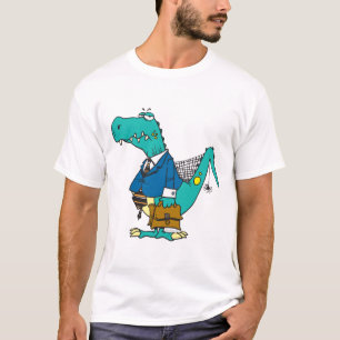 lustige alte Dinosaurier-Zeichentrickfigur T-Shirt