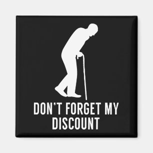 Lustige ältere Gag-Geschenk Senioren-Bürger Gag - Magnet